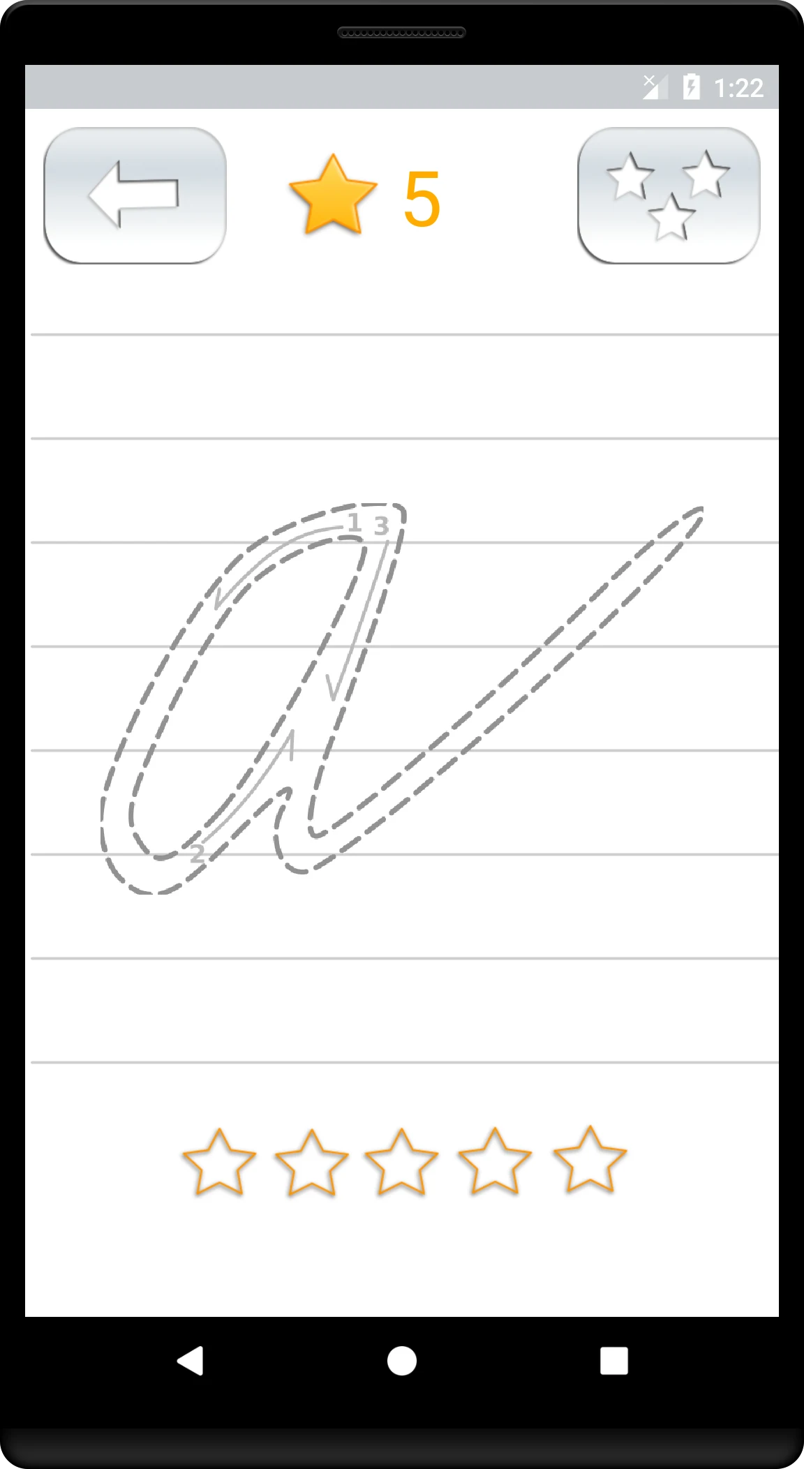 Handwriting Tutor - Czech screenshot