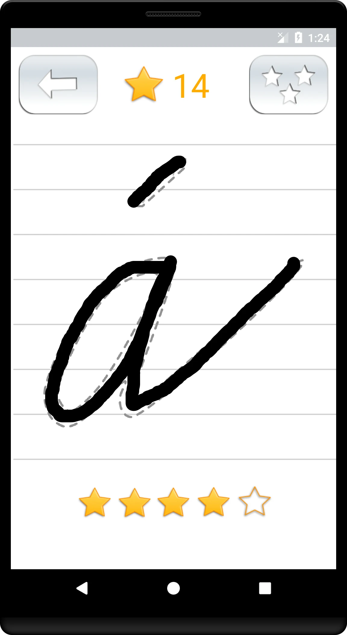 Handwriting Tutor - Czech screenshot